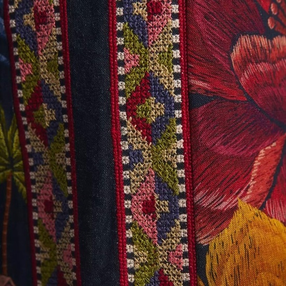 FARM RIO PRINTED WIDE-LEG PANTS SIZE S MULTICOLOR NWT SOLD OUT - Picture 6 of 13